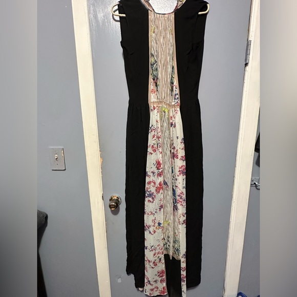 BCBGMaxAzria Runway Karoline Dress Black/White Sheer Maxi Dress Size XS - Picture 2 of 3